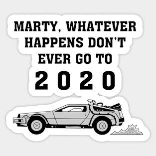 Delorean 2020 Sticker